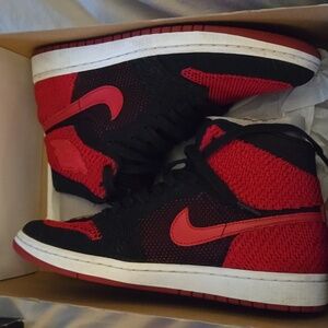 Jordan 1 Bred flyknit